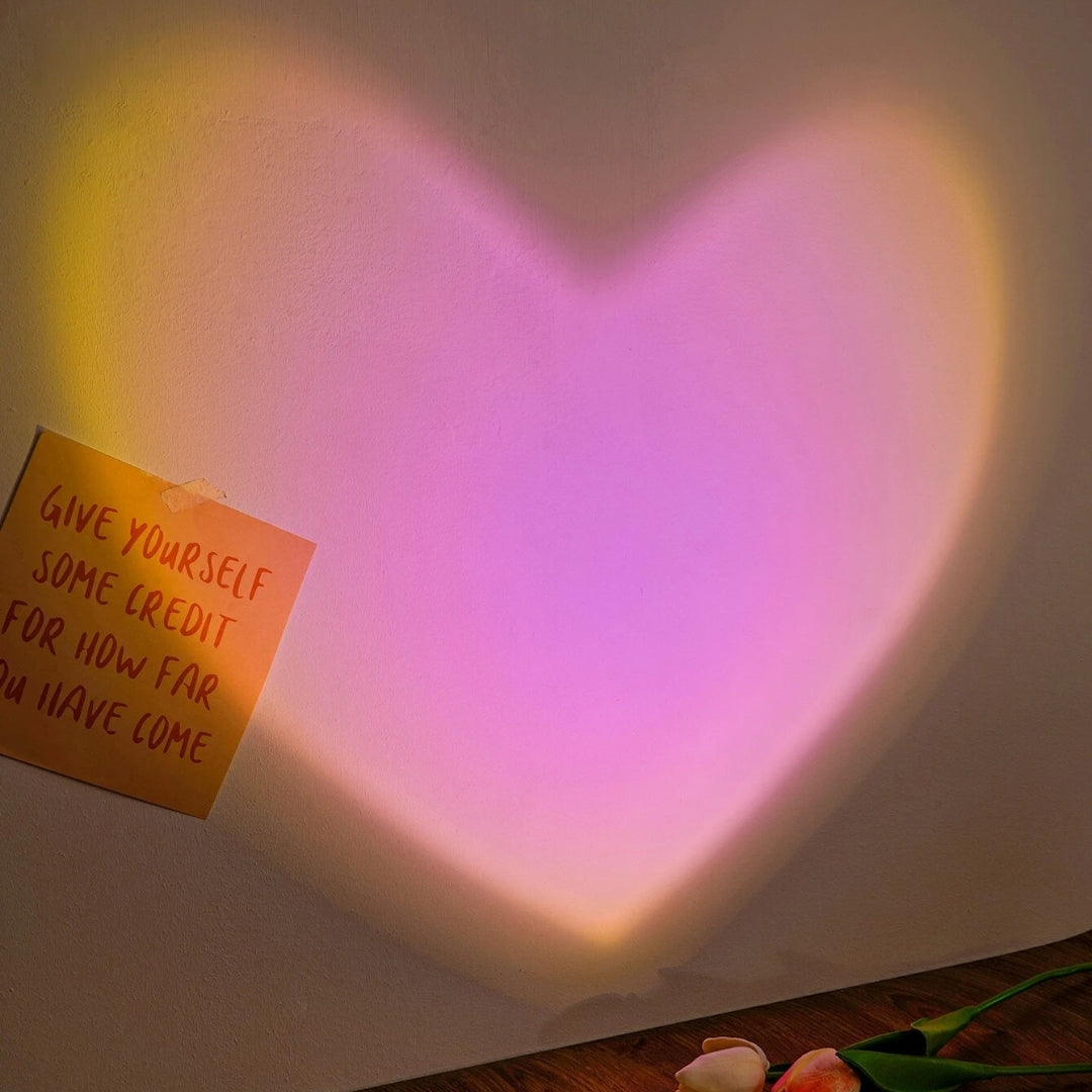 Lámpara / Reflector con luz de corazón