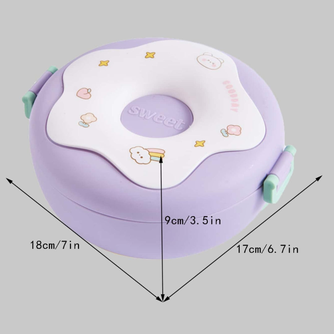 Vianda de comida en forma de Dona