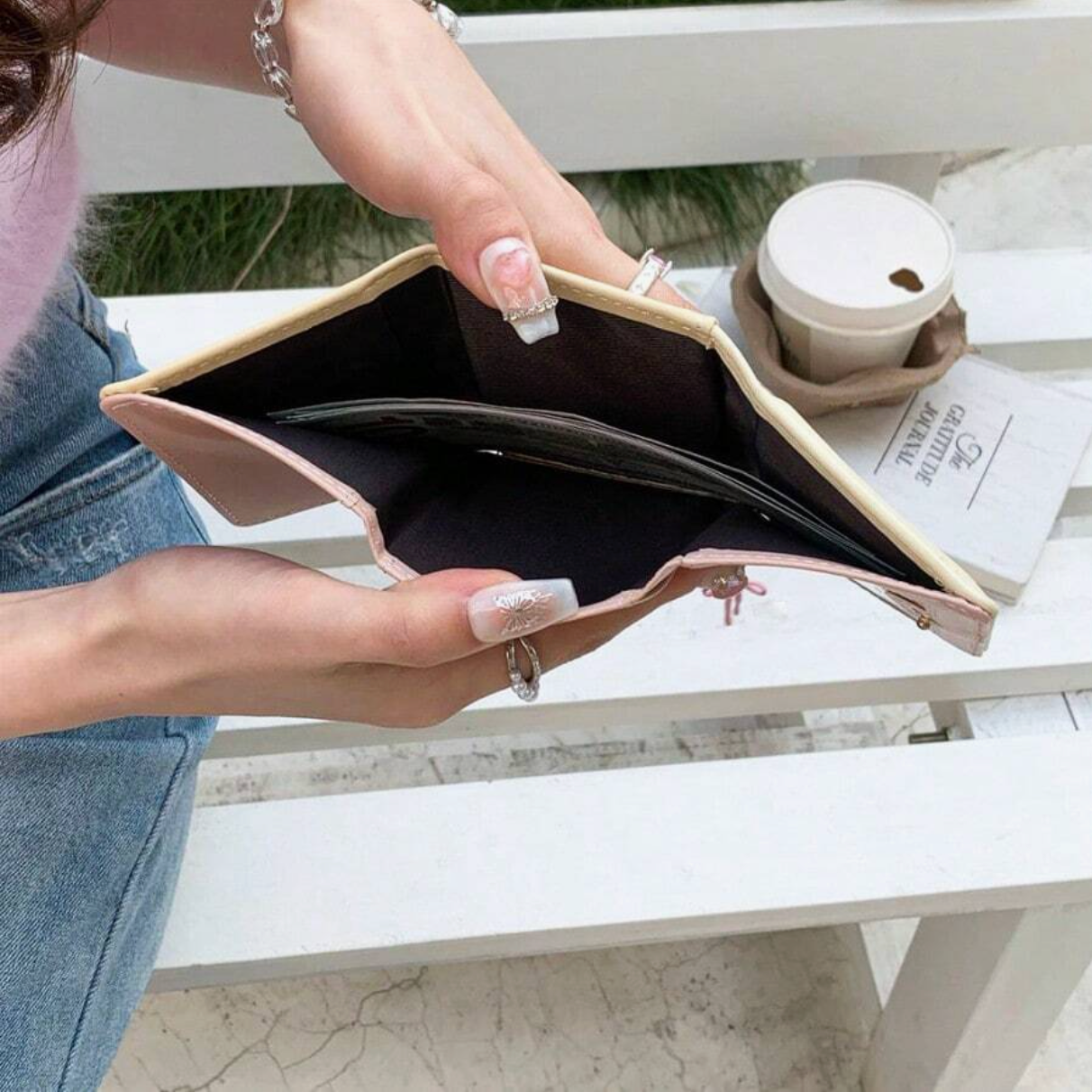 Monedero Rosa Pequeño (Tipo Coreano)