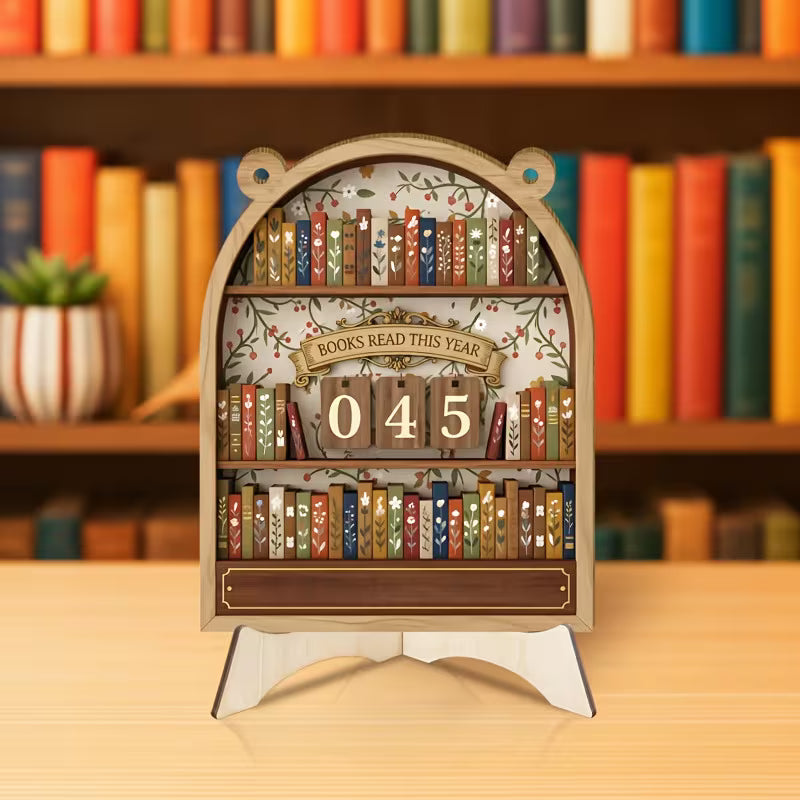 Contador de libros leídos (beige)