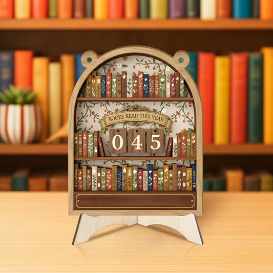 Contador de libros leídos (beige)
