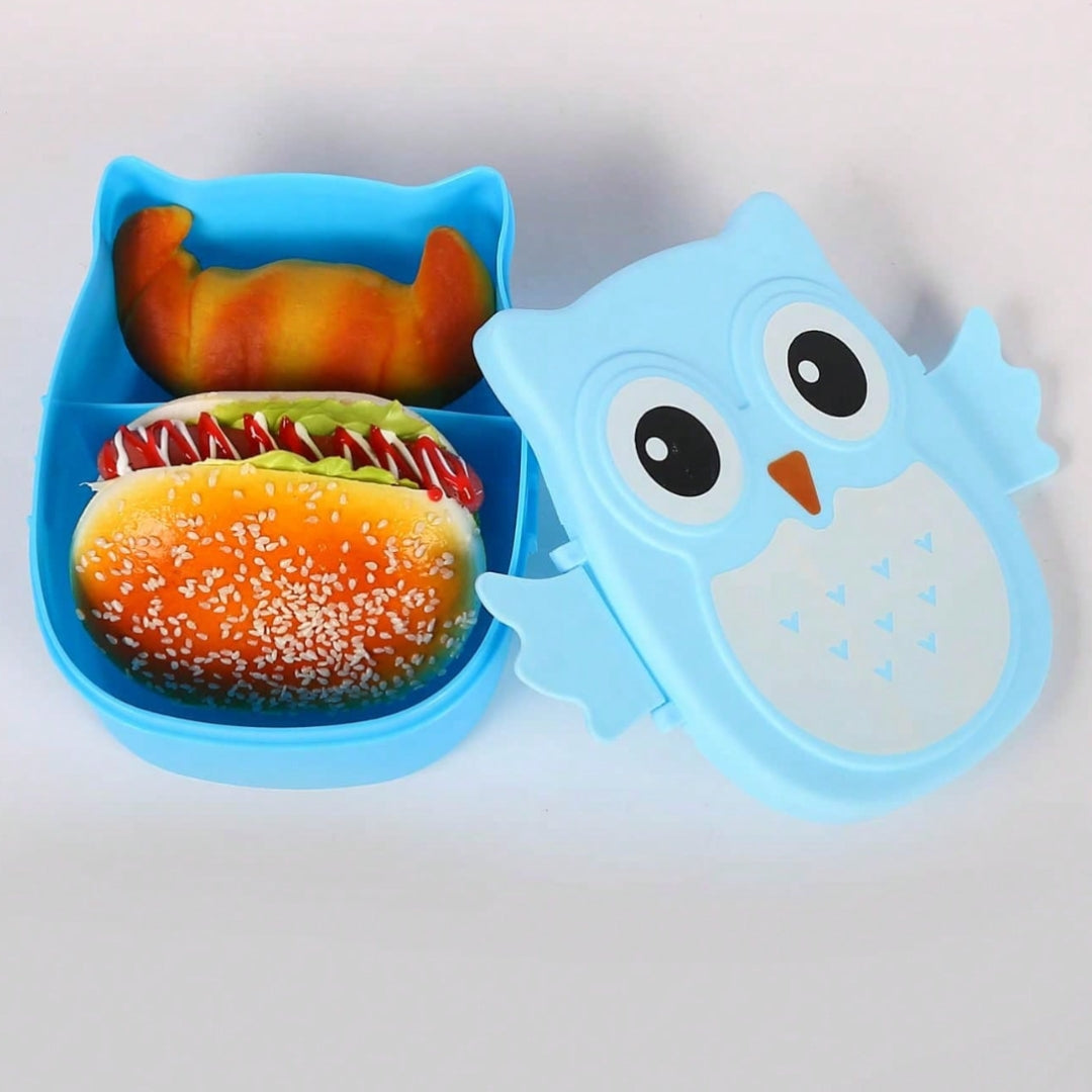 Vianda de comida en forma de Buho (Azul)