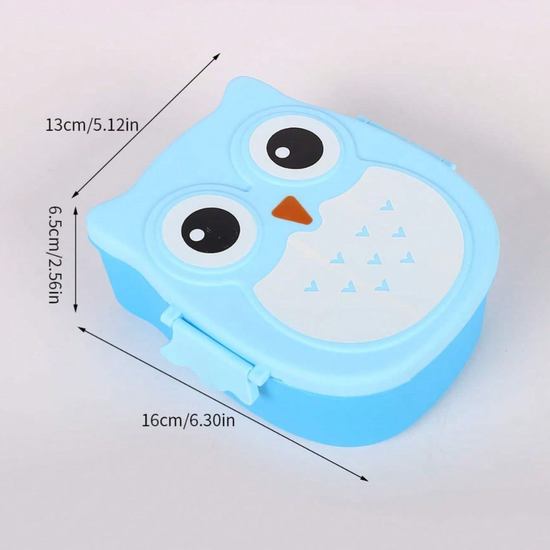 Vianda de comida en forma de Buho (Azul)