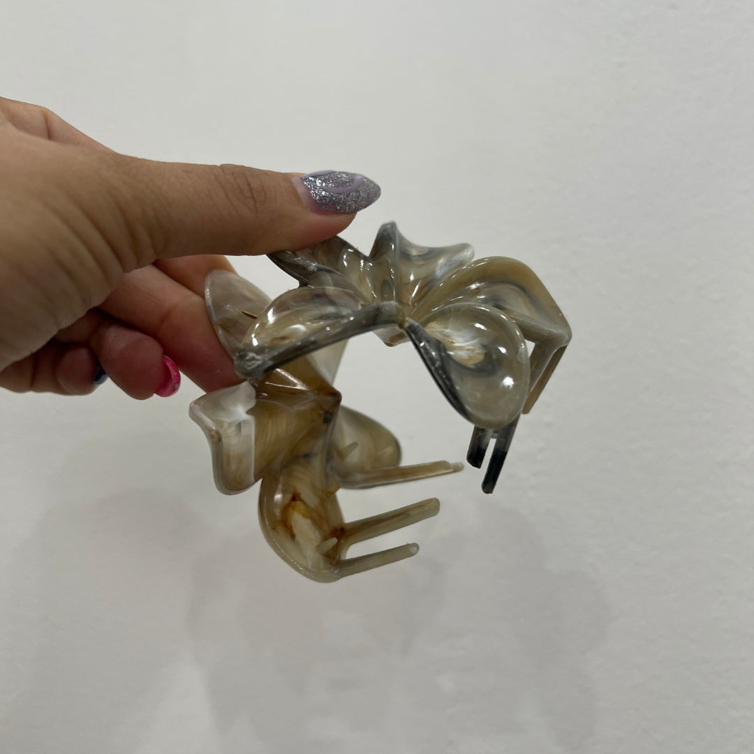 Pinzas para cabello en forma de flor