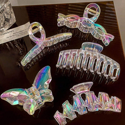 Pinzas para cabello tornasol