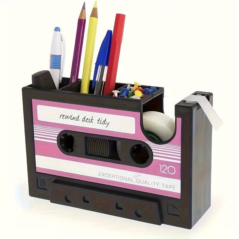 Dispensador de cinta adhesiva con forma de Cassette