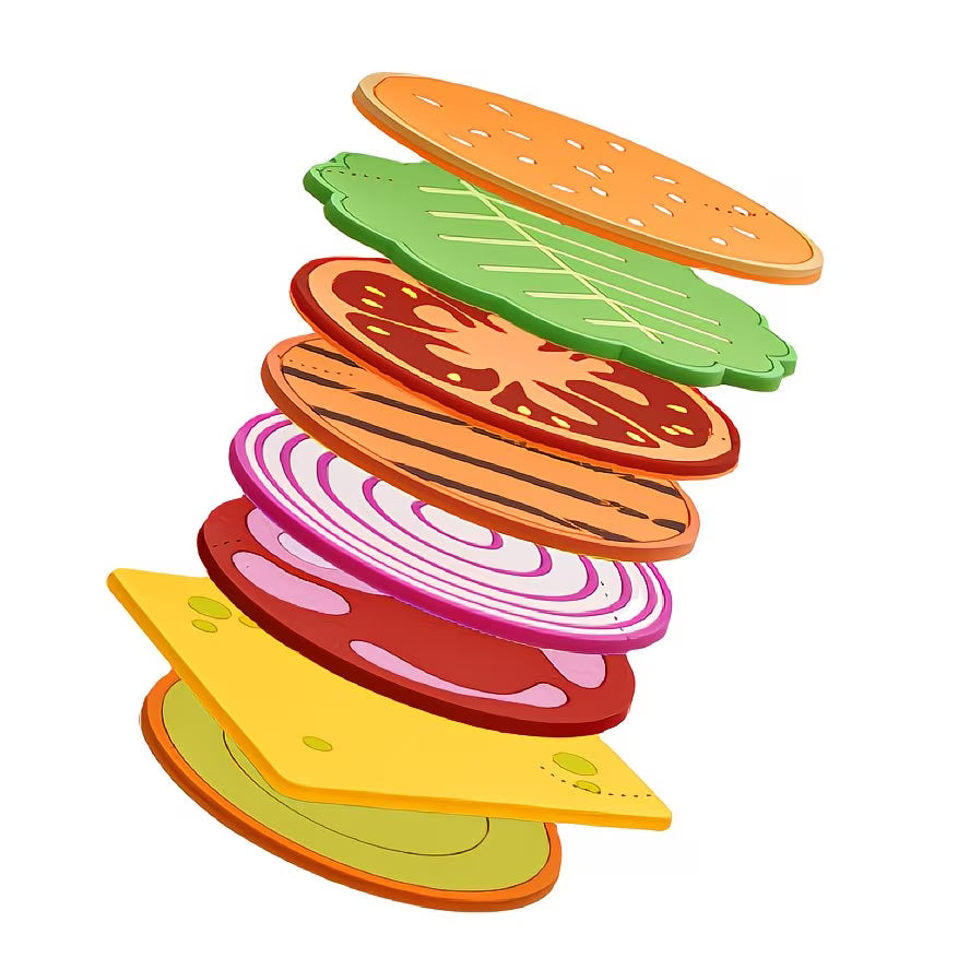 Posavasos de Hamburguesa (Set 8)