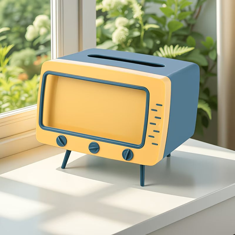 Base para celular tipo TV retro