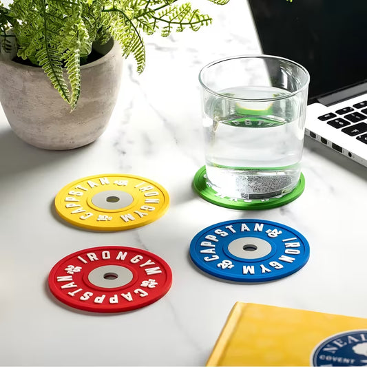 Posavasos de Discos de Pesas (Set 4)