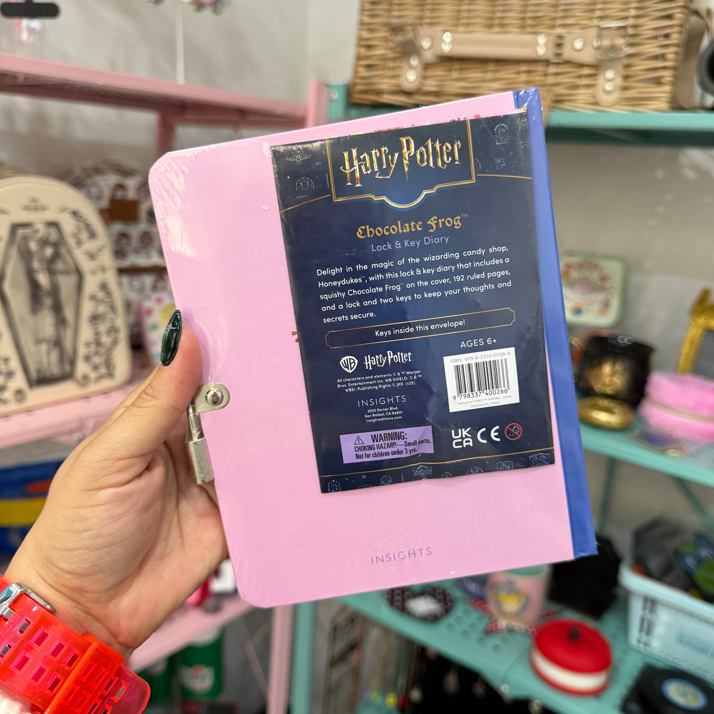 Diario con candado Rana de Chocolate (Harry Potter)