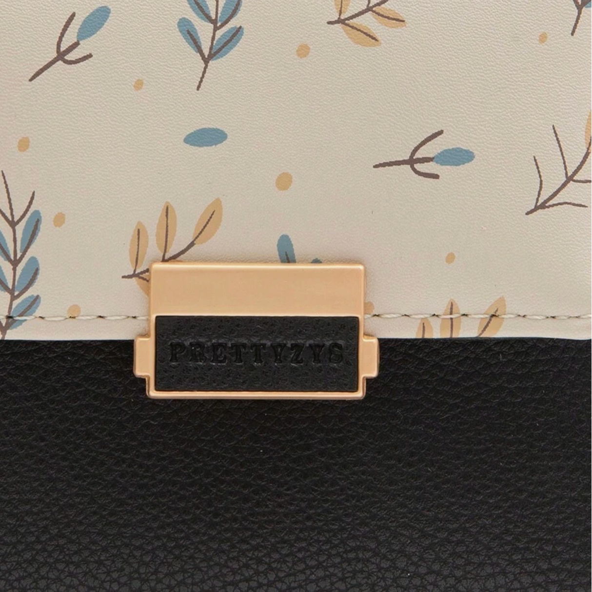 Monedero Negro Floral