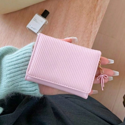 Monedero Rosa Pequeño (Tipo Coreano)