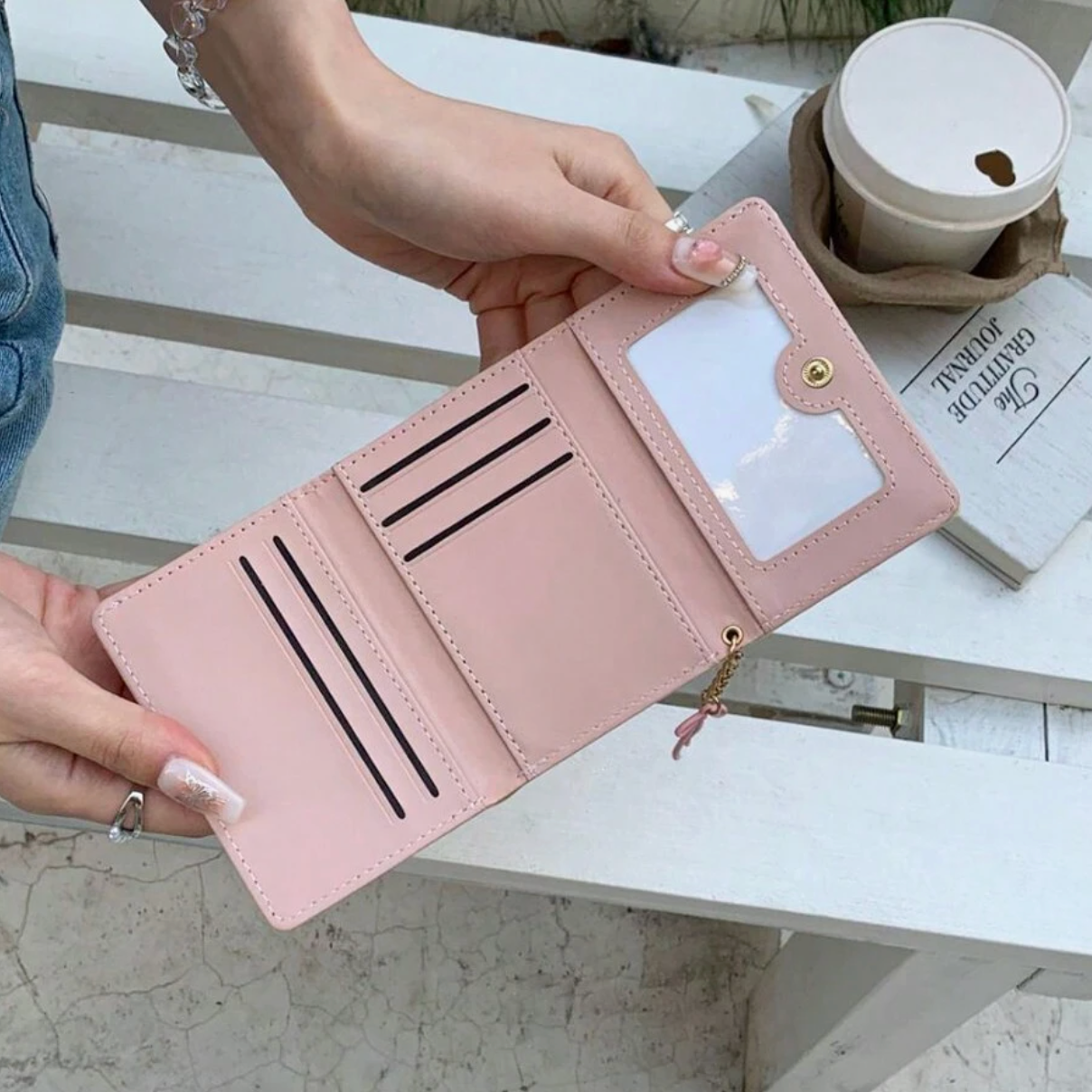 Monedero Rosa Pequeño (Tipo Coreano)