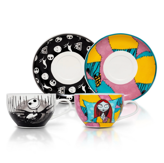 Duo de Taza y Plato (Jack & Sally)