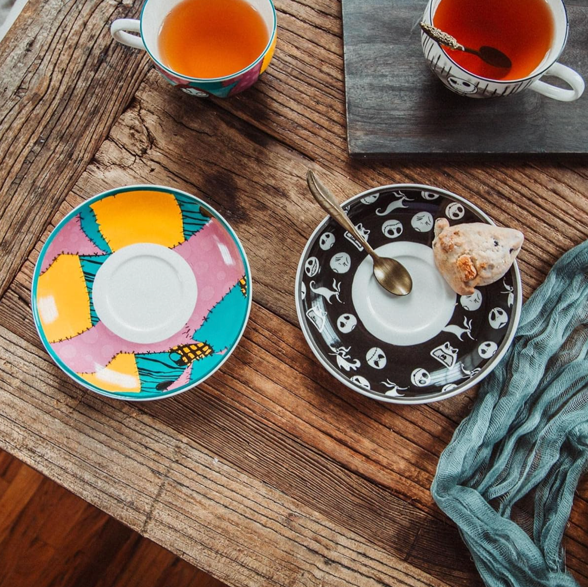 Duo de Taza y Plato (Jack & Sally)