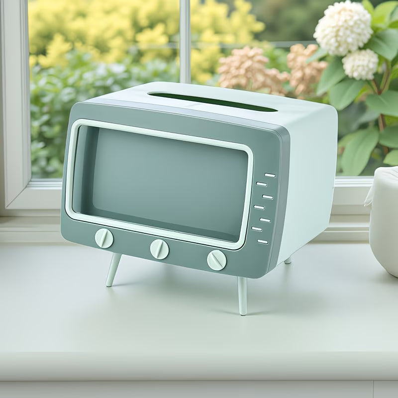 Base para celular tipo TV retro