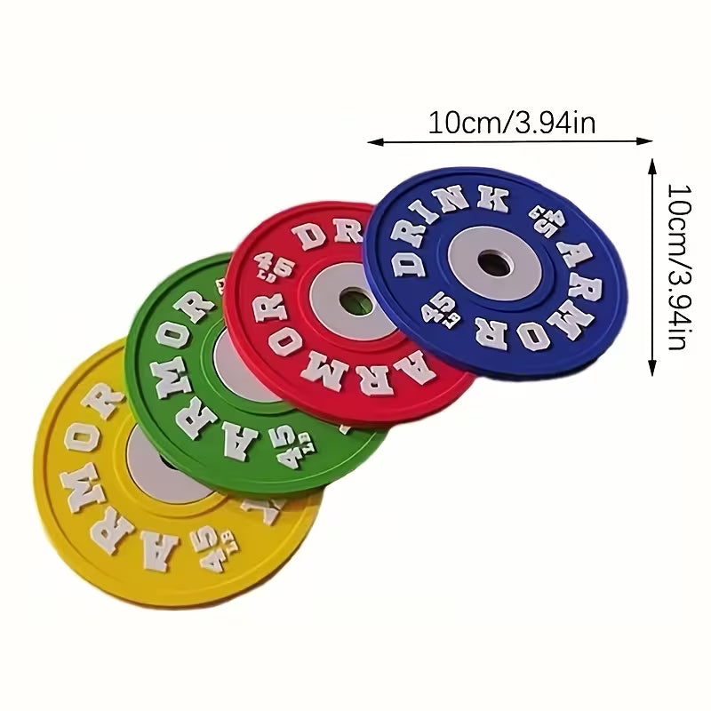 Posavasos de Discos de Pesas (Set 4)